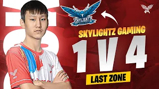 1vs4 Skylightz Gaming🔥 ( Last zone)