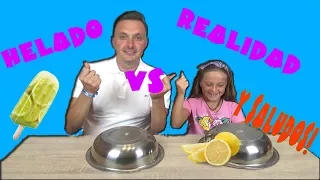 HELADO VS REALIDAD | ICE CREAM VS REAL FOOD | FAMILIA Y DIVERSION