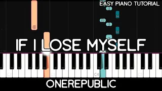 OneRepublic - If I Lose Myself (Easy Piano Tutorial)