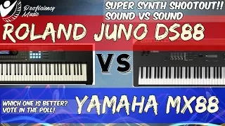 Roland Juno DS88 vs Yamaha MX88: Sound vs Sound Super Shootout!!