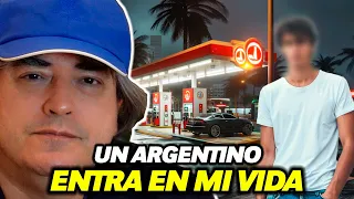 El joven amable de la gasolinera