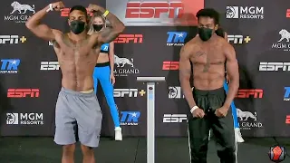 DONTE STUBBS VS. ISIAH JONES - FULL WEIGH IN AND FACE OFF VIDEO