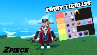 FRUIT TIERLIST - Ranking All Devil Fruits in Z Piece