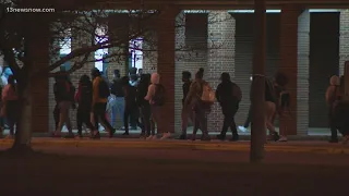 Heritage High students return to the building for the first time since last month's shooting