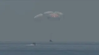 SpaceX Demo-2: Crew Dragon Splashdown