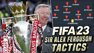 FIFA 23 | Manchester United Sir Alex Ferguson Formation, Tactics & Instructions - Works really well!