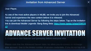 ADVANCE SERVER INVITATION - DID YOU GET IT?