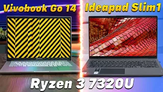 ASUS Vivobook Go 14 VS Lenovo IdeaPad Slim 1 🔥Best Laptop Under 40000🔥Ryzen 3 7320U