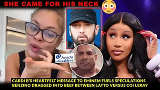 Cardi B Sends Heartfelt Message to Eminem “You are Amazing”, Benzino Dragged into Coi vs Latto BEEF😂