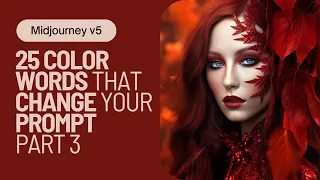 Midjourney v5 | 25 color words to use in your prompt with examples | part 3