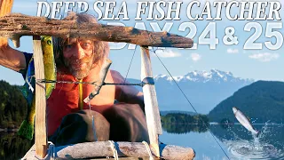 Greg Days 24 & 25 Kayak Fish Catcher | 30 Day Survival Challenge: Vancouver Island