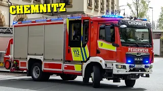 [Alarm für den LÖSCHZUG] - Feuerwehr CHEMNITZ | Einsatzfahrten BF & Rettung an der Feuerwache 1