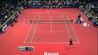 Roger Federer VS Novak Djokovic -- Basel 2009 Final [HD] Highlights