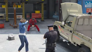 بنت تتهم جارها الميكانيكي بسرقة سيارتها || Range Rover theft  GTA 5