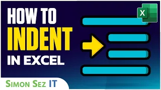 How to Indent in Excel