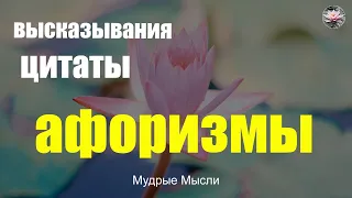 Умные Мысли Великих Людей! Мудрые Слова и Афоризмы!