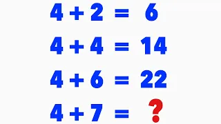 4+7 = ❓| Math Puzzle 42 | How to solve math puzzle | Math Puzzle Problem
