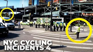 NYC Cycling Incidents Compilation 4 - Early Summer 2018 (Traffic jams, Poor traffic directing)