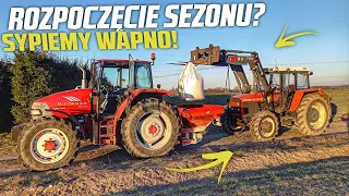 🚜!ROZPOCZĘCIE SEZONU!🚜 Rozsiewanie Wapna ! Prawie się Zakopał? Romeo Zadowolony!