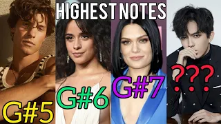 Famous Singers HIGHEST NOTES (Live)