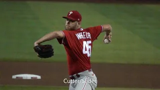 Zack Wheeler slow motion Mechanics and Pitch Grips