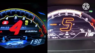 Aventador SVJ vs Huracan STO 0-300 kmh