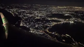 #landing  in #naples #napoli  at #night