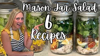 6 Mason Jar Salad Recipes!