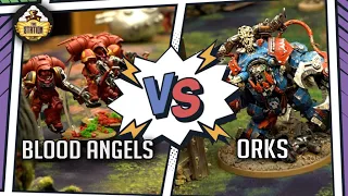 ORKS vs BLOOD ANGELS I Battlereport 2000pts I Warhammer 40000