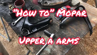 How to replace Mopar upper control arm bushings and ball joint