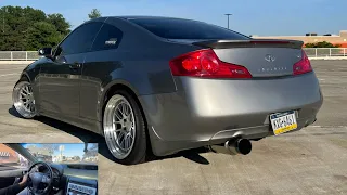 G35 Coupe With Tomei Exhaust and Z1 Y Pipe POV Driving !! *WAY TOO LOUD*