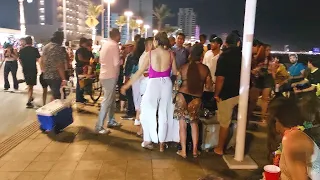 Así el Malecón y la Zona Dorada de Noche en Semana Santa 2022