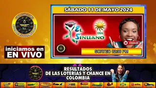 Resultado de EL SINUANO DIA del SÁBADO 11 de Mayo 2024 #chance #sinuano_día