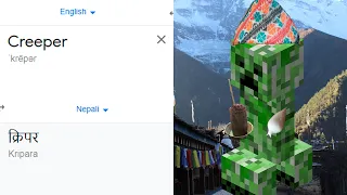 (Minecraft) Creeper in different languages meme