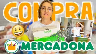 COMPRA SEMANAL: MERCADONA!! (FELIZ con el PRECIO) 🛒😱 | LorenaAndCia