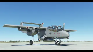 First flight in freeware North American/Rockwell OV-10 Bronco (MSFS)