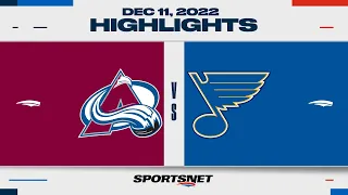 NHL Highlights | Avalanche vs. Blues - December 11, 2022