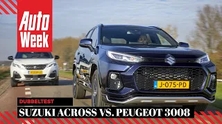 Suzuki Across Plug-in Hybrid vs. Peugeot 3008 GT Hybrid4 - Autoweek Dubbeltest - English subtitles