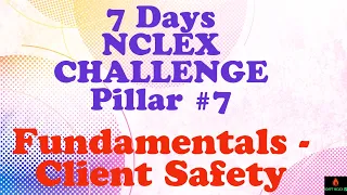 NCLEX CHALLENGE | Fundamentals NCLEX REVIEW & Client Safety | Prioritization tips | Pillars