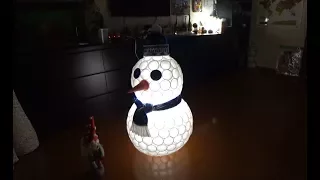 Снеговик из пластиковых стаканчиков | DIY SNOWMAN of CUPS