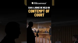 Can a Judge be Held in Contempt of Court?