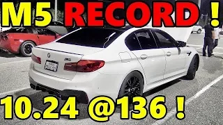 F90 BMW M5 WORLD RECORD !! 10.24 @ 136 mph - RoadTest®
