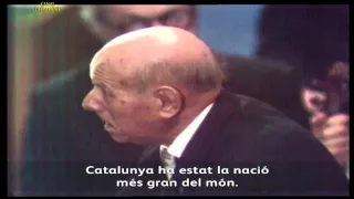 Discurs de Pau Casals davant l'ONU, en recollir la Medalla de la Pau el 1971