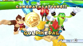 Mario & Sonic at the Winter Olympic Games (Wii) All Events 1st Place