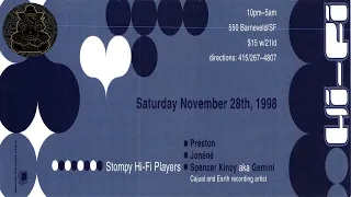 Spencer Kincy @ Stompy Hi-Fi, 550 Barneveld- San Francisco, CA- November 28, 1998