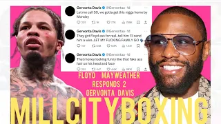 Floyd MayWeather Responds to Gervonta Davis internet War & Reveals He's Been in Dubai for 50 Days😱
