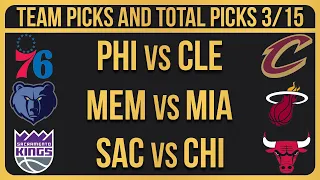 FREE NBA Picks Today 3/15/23 NBA Picks and Predictions