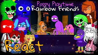 Garten of Banban 2,🌈 Rainbow Friends w/ Poppy Playtime react to Garten Of Banban Animation/Many More