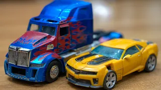 Transformers: Cybertron Bumblebee, Optimus Prime Movie Animation Robot Truck Lego & Car