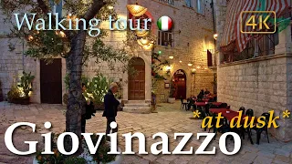 Giovinazzo at dusk (Puglia), Italy【Walking Tour】4K